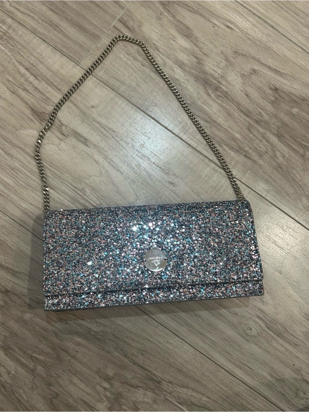 Final Sale Glitter Chain Wallet Clutch in Multicolor - Kate Spade